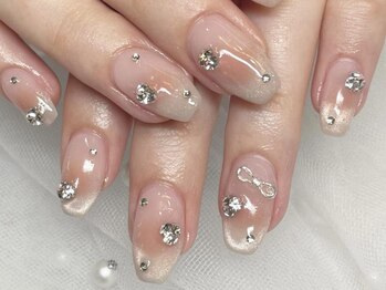 アングゥ ウル(ungu ul)/リボン/ワンホン/チークネイル