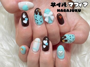 ネイルマフィア 原宿(NAIL MAFIA)/バレンタイン/チョコネイル/原宿