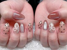 レアネイル 新宿(le'a nail)/リボン、ハート