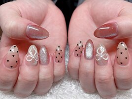 リボン、ハート