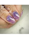 紫陽花ネイル