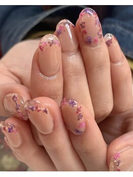 ネイルサロン シェリ(NAIL SALON Cheri)/人気の押し花ネイル