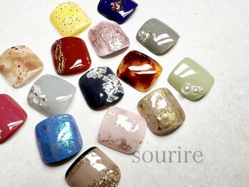 スリール(sourire by PRESS NAIL&EYELASH)の写真/[写真:¥6400]毎回同価格!オフ込定額コ-ス¥5400～!選べるサンプル100種類以上!賢くリーズナブルにキレイに☆