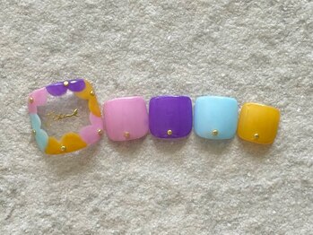 ラテネイル(Latte Nail)/Flower design