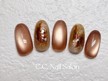 シーシーネイルサロン 池袋(C.C.Nail salon)/秋ネイル/ブラウン/ニュアンス