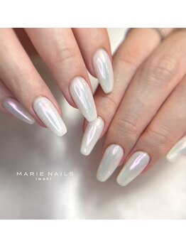 マリー ネイルズ いわきラトブ店(MARIE NAILS)/定額7,700円税込 ホワイト1218b