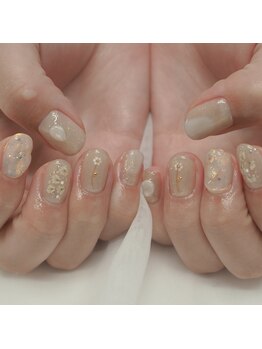 kuuki nail【クウキネイル】透明感/ショートネイル/ニュアンス/kuuki流オーダーメイドプラン