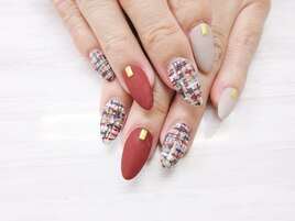 マットツイード柄ネイル￥8800