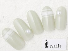 アイネイルズ 新宿店(I nails)/シンプルピスタチオ