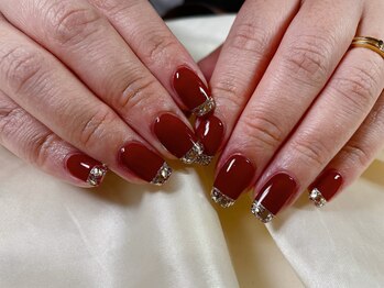 モグネイル(Mogunail)/ガラスフレンチ ボルドー