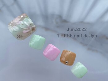 スリー(THREE)/June.2022/nail design