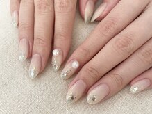 エムスラッシュ ネイル センター北店(M.SLASH)/パラジェル 白グラデーション