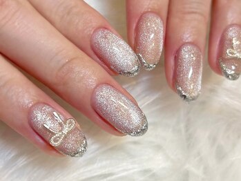 チャーピーネイル(CHIRPY NAIL)/マグネット×ガラスフレンチ