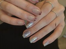 アイネイルズ 吉祥寺店(I nails)/ちぐはぐグラデーションインク