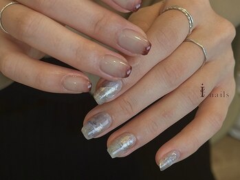 アイネイルズ 吉祥寺店(I nails)/ちぐはぐグラデーションインク