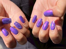 オーロラ/ミラーネイル/パープル