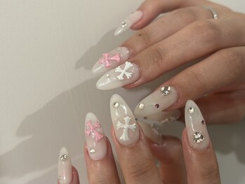 ホワイトネイル　byhiroki