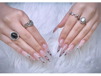 アキコネイルサロン(Akikoネイルサロン)/ロング長さだし＋アート付け放題