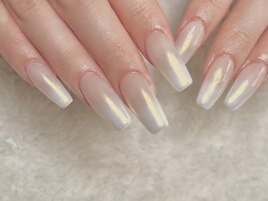 長さだし/ホワイトパール/グラデ