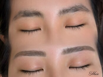 ミューズ(muse)の写真/【アイブロウWAX】【ハリウッドブロウリフト】トレンド平行眉・オルチャン眉で初印象ばっちりeyeへ!