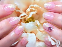 アイリッシュネイル 久屋大通店(Irish Nail)/シンプルラメ×ビジュー
