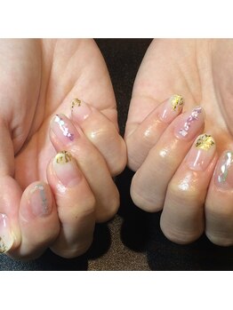 アース ネイルアイラッシュ 前橋店(EARTH Nail&Eyelash)/クリアデザインネイル¥8000