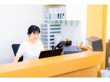 ひだまり美容整体院/こちらが受付になります。