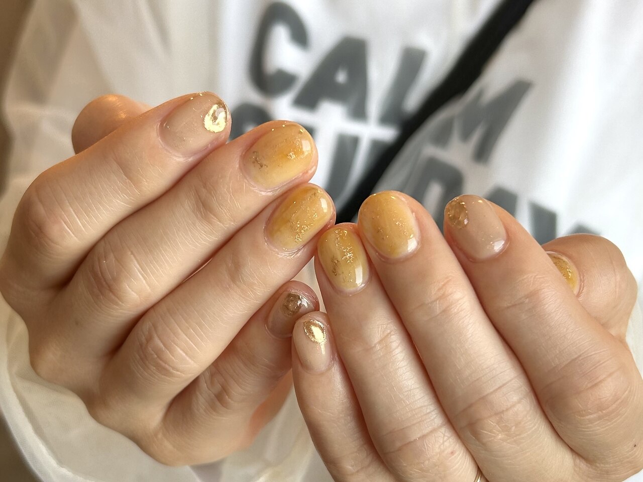 2026年夏トレンド】イエロー ワンカラー ハンドのネイルデザイン集