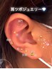【話題の】耳つぼジュエリーモニター　両耳12粒→￥2500