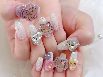 リンネイル 新大久保店(Rin Nail)/＃kitty ＃可愛いネイル