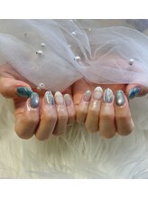 フィルイン シーウェスト 祖師ヶ谷大蔵(SEA WEST)/水色ネイル