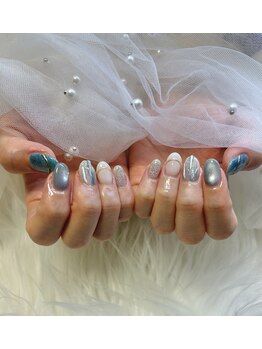 フィルイン シーウェスト 祖師ヶ谷大蔵(SEA WEST)/水色ネイル