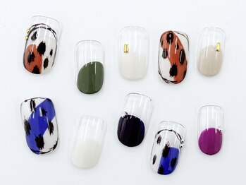 ネイルサロンクイール 宇都宮店(NAIL SALON QUILL)/アニマル柄デザイン