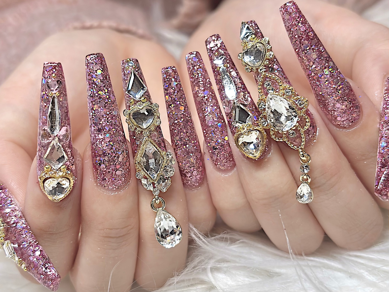 【ご新規様限定】人気☆スカルプキラキラ10本アート　10900円