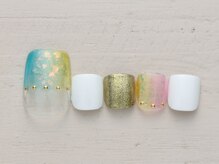 ノーネイル アゲオ イオンモール上尾(NO NAIL AGEO)/かき氷フレンチ　￥4990