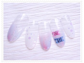 ネイルサロン マハロ 横浜四季の森フォレオ店(Nail Salon Mahalo)/鯉のぼりネイル(^^) ¥6300