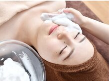 美肌研究所 絹 田辺店/モコモコ泡で洗顔☆