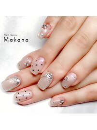 マグ水玉ネイル