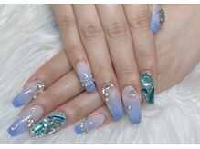 アーク(Ark)/ブルーキラキラネイル☆戸部担当