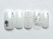 ジェミーネイル イケブクロ(Jemiy nail ikebukuro)/パールクロス¥8500