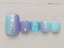 ノーネイル アゲオ イオンモール上尾(NO NAIL AGEO)/キラキラバイカラー ￥4990