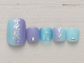 ノーネイル アゲオ イオンモール上尾(NO NAIL AGEO)/キラキラバイカラー ￥4990
