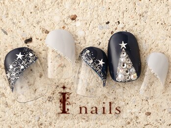 アイネイルズ 町田店(I nails)/ツリーななめフレンチ　8480円
