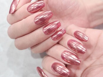 ネイルマジック 仙台一番町店(NAIL MAJIC)/春色ミラーネイル★￥9900