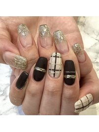 チェックネイル