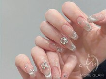 モアグラム 渋谷道玄坂店(More Glam)/チーク×マグネットネイル