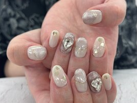 【森】マグネット×ハートネイル