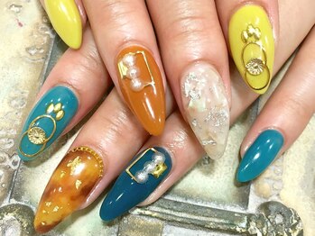 ネイルサロン ティディ(TIDY)/2017秋NAIL#キャメル¥8500オフ込