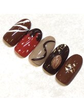 ライト ネイルズ ニシノミヤ(light nails NISHINOMIYA)/チョコレートネイル♪