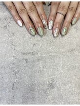 ネイルサロンファストネイルプラス 新宿店(FAST NAIL PLUS)/【夏ネイル2021】グリーン